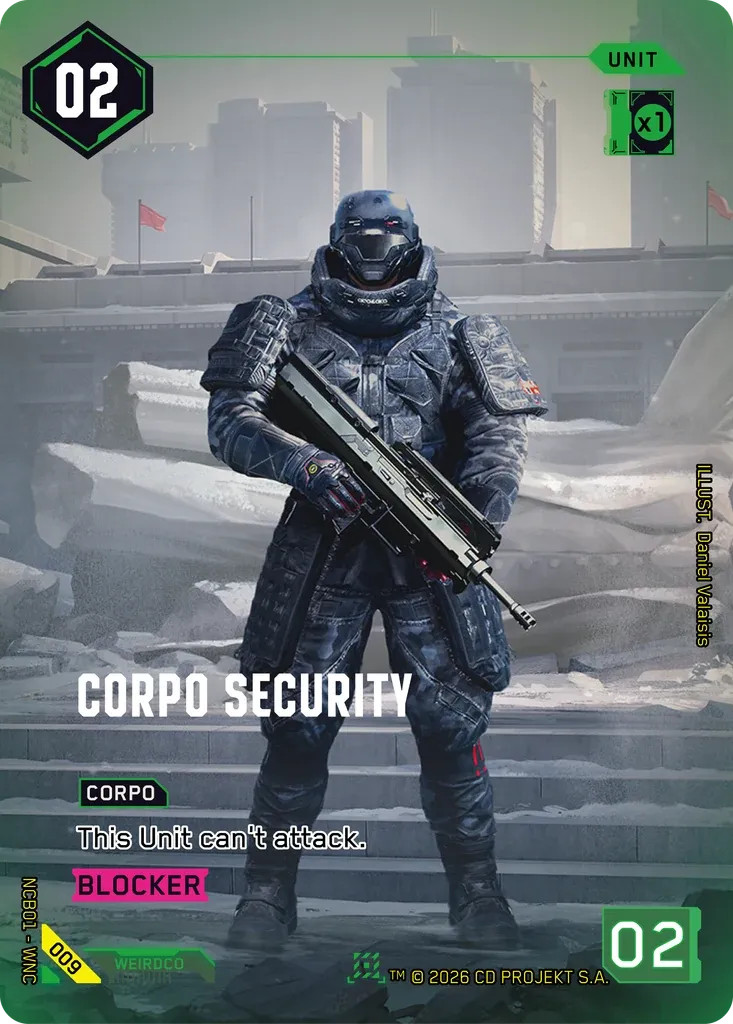 Corpo Security — Night City Brawl Season 1 — Cyberpunk TCG