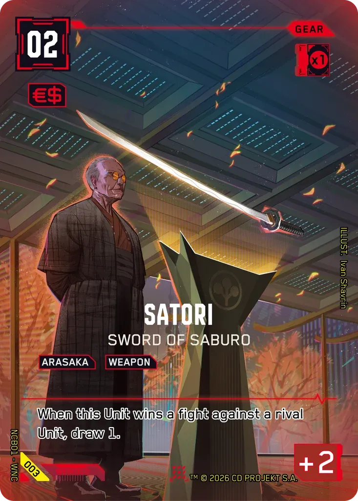 Satori - Sword of Saburo — Night City Brawl Season 1 — Cyberpunk TCG