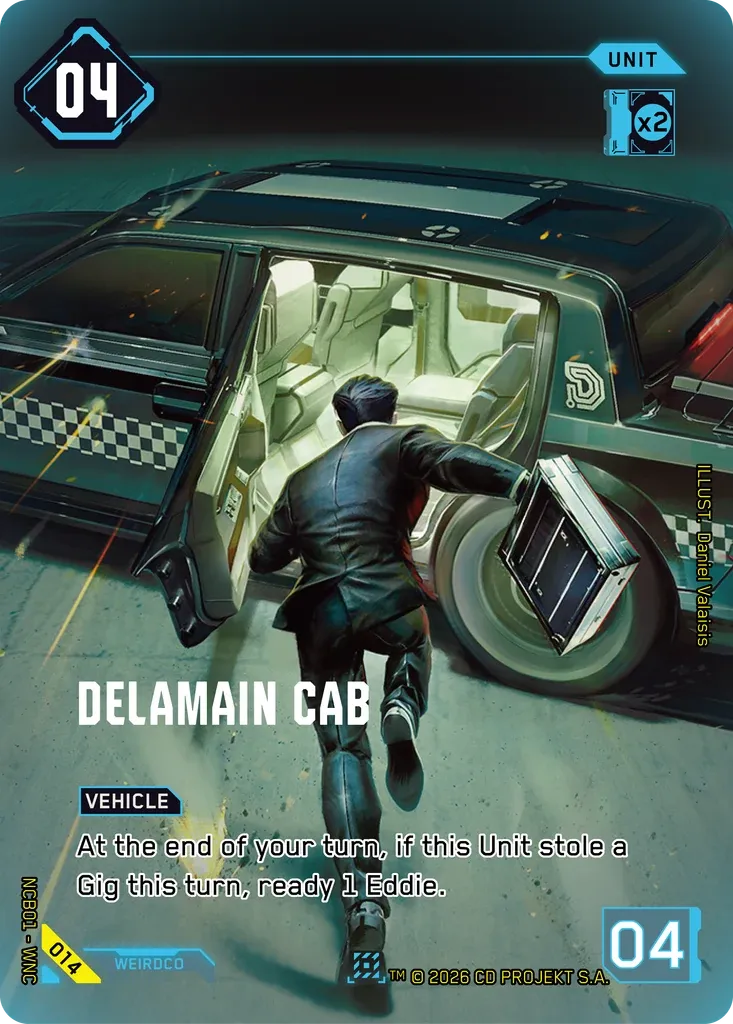 Delamain Cab — Night City Brawl Season 1 — Cyberpunk TCG