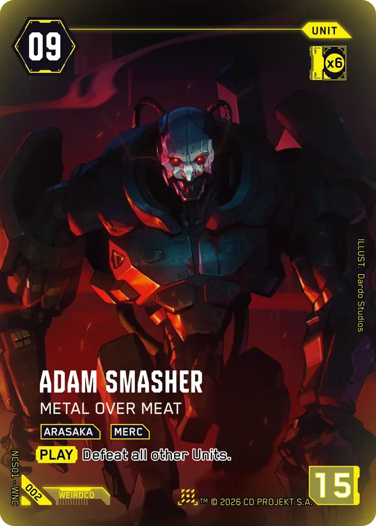 Adam Smasher - Metal Over Meat from Night City Showdown S1 - Cyberpunk TCG