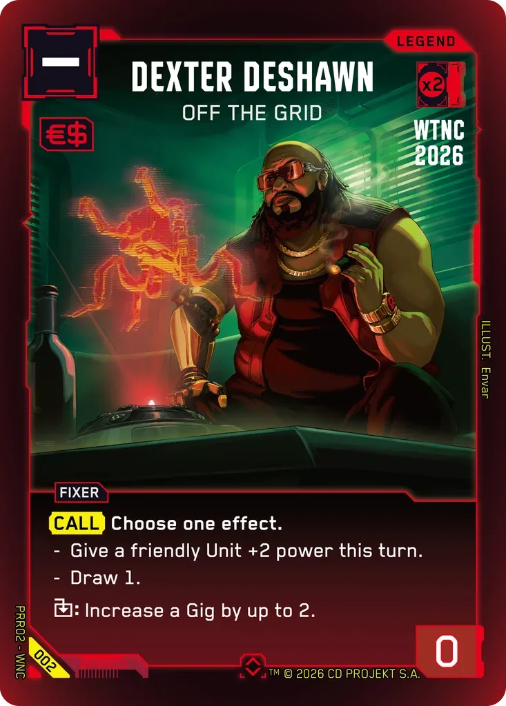 Dexter DeShawn - Off the Grid from Pre-Release Retail - Cyberpunk TCG