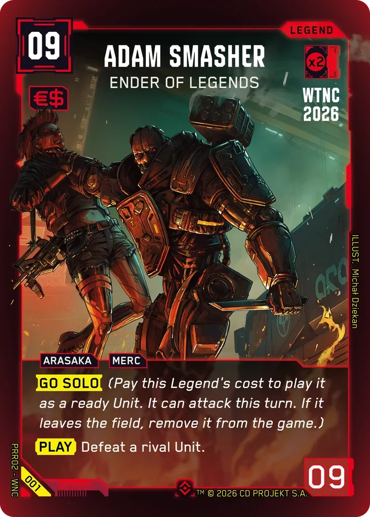 Adam Smasher - Ender of Legends — Pre-Release Retail — Cyberpunk TCG