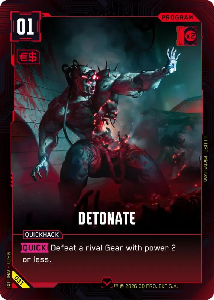 Detonate — Welcome to Night City - Retail — Cyberpunk
