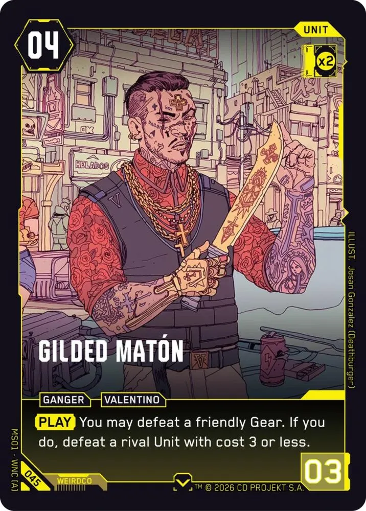Gilded Maton — Welcome to Night City - Retail — Cyberpunk