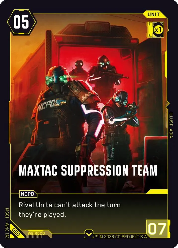 MaxTac Suppression Team — Welcome to Night City - Retail — Cyberpunk