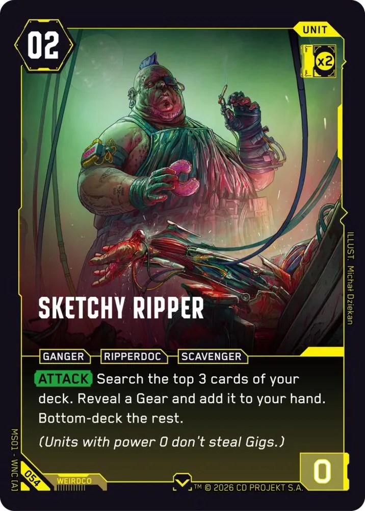 Sketchy Ripper — Welcome to Night City - Retail — Cyberpunk