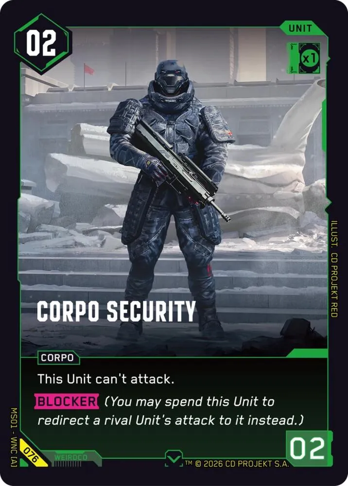 Corpo Security — Welcome to Night City - Retail — Cyberpunk