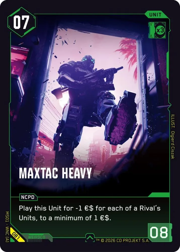 MaxTac Heavy — Welcome to Night City - Retail — Cyberpunk