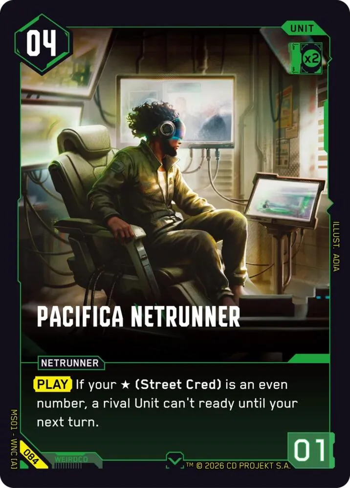 Pacifica Netrunner — Welcome to Night City - Retail — Cyberpunk