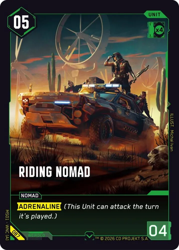 Riding Nomad — Welcome to Night City - Retail — Cyberpunk