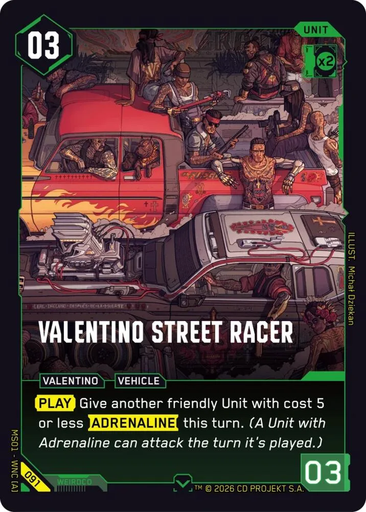 Valentino Street Racer — Welcome to Night City - Retail — Cyberpunk
