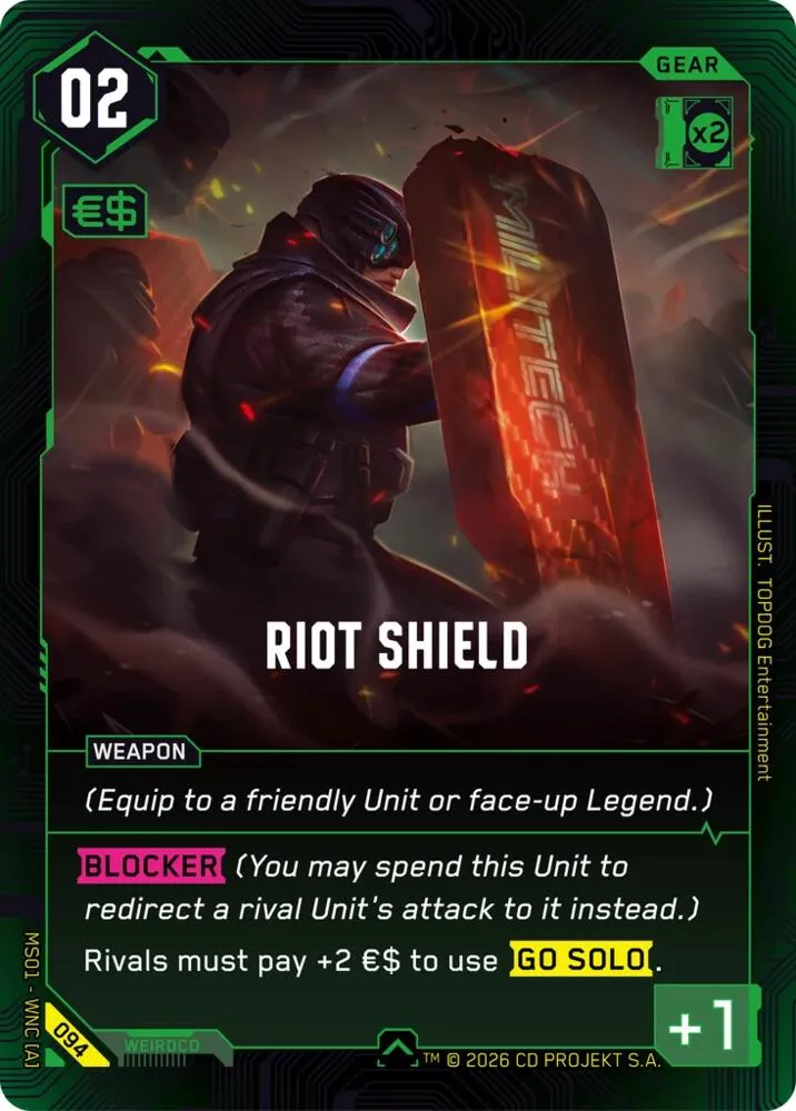 Riot Shield — Welcome to Night City - Retail — Cyberpunk