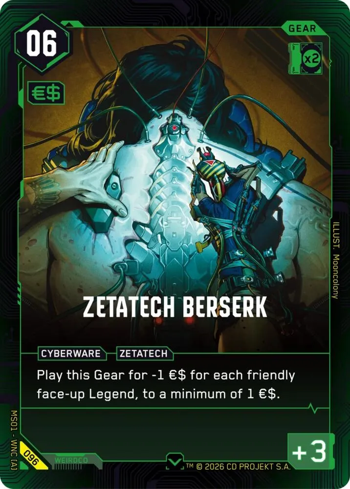 Zetatech Berserk — Welcome to Night City - Retail — Cyberpunk