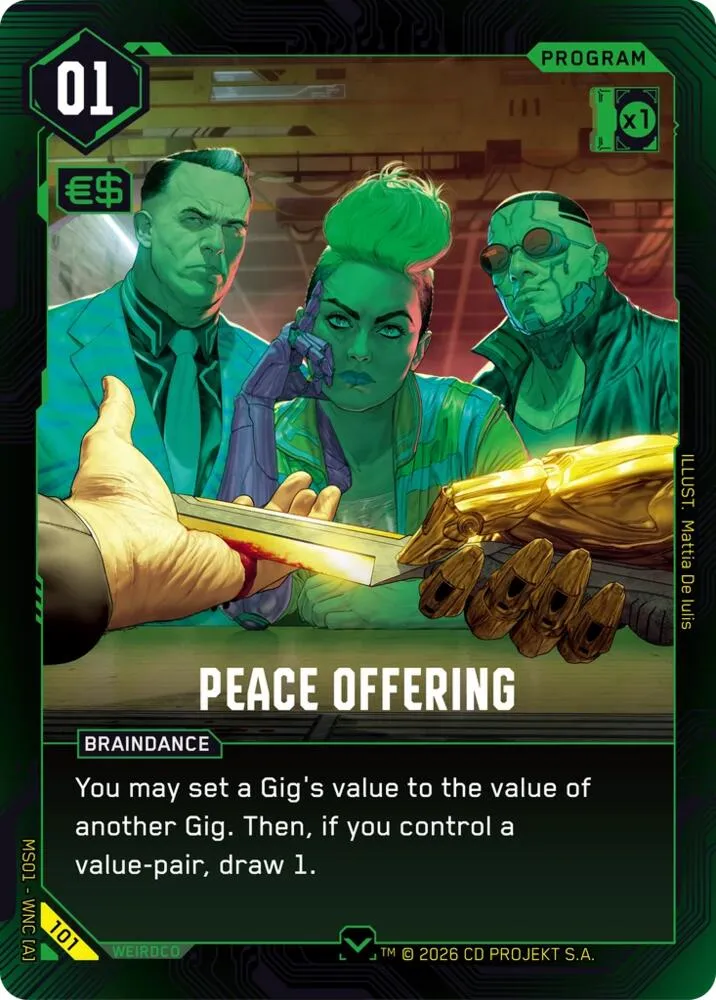 Peace Offering — Welcome to Night City - Retail — Cyberpunk