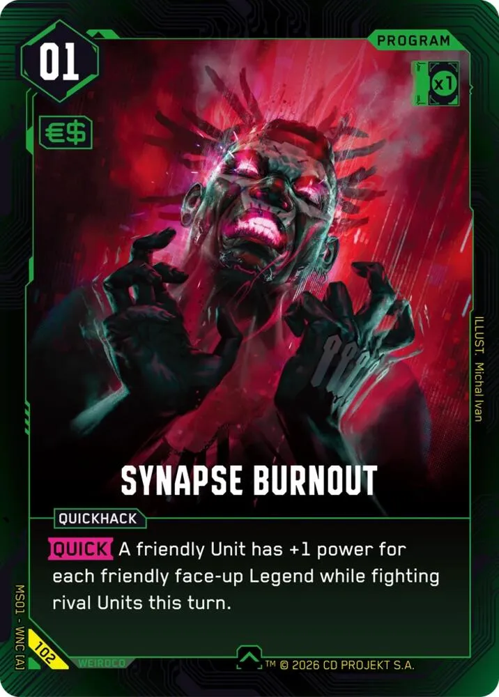 Synapse Burnout — Welcome to Night City - Retail — Cyberpunk