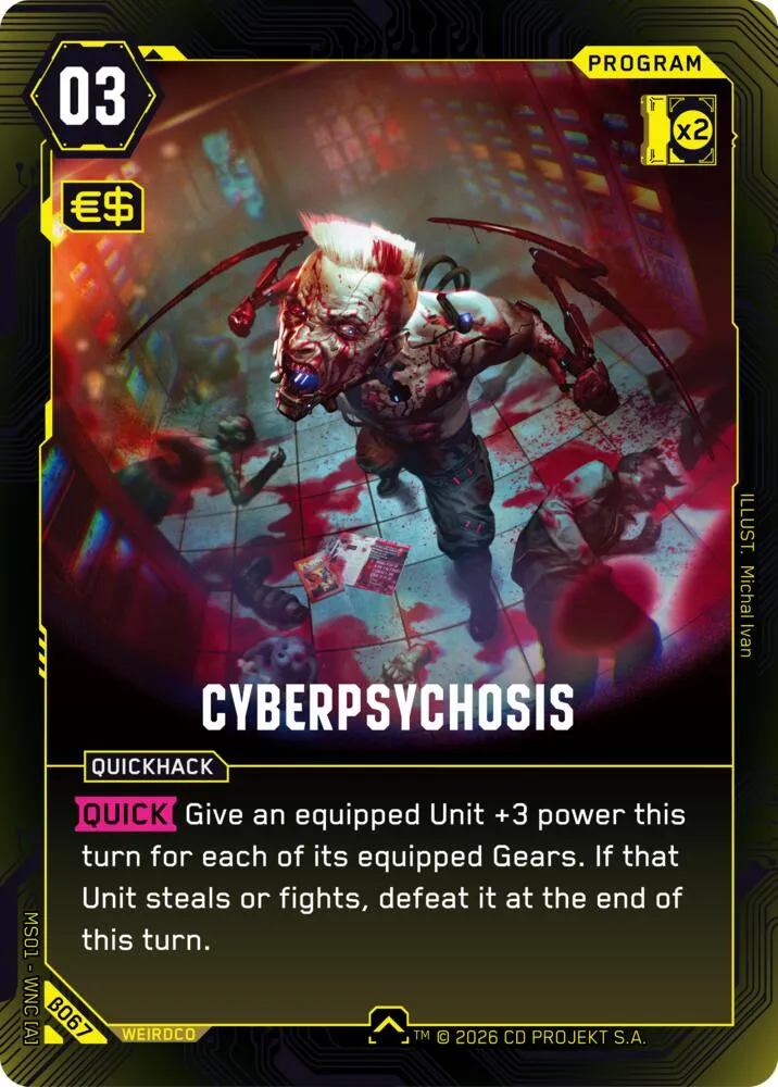 Cyberpsychosis — Welcome to Night City - Beta — Cyberpunk TCG