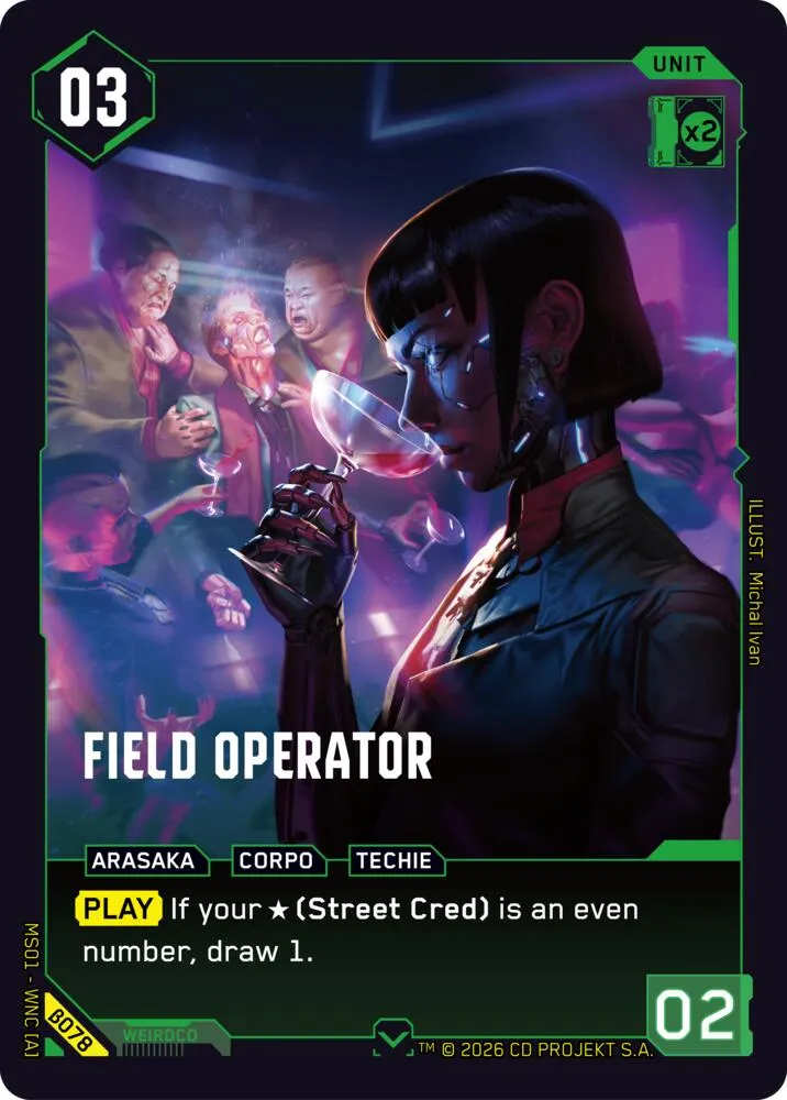 Field Operator — Welcome to Night City - Beta — Cyberpunk