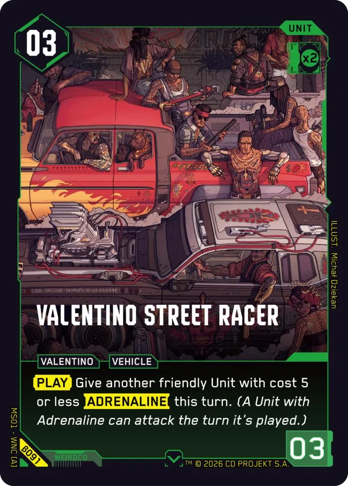 Valentino Street Racer — Welcome to Night City - Beta — Cyberpunk