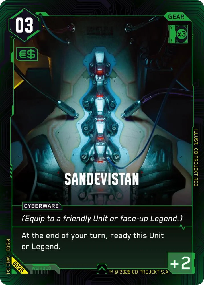 Sandevistan — Welcome to Night City - Beta — Cyberpunk TCG