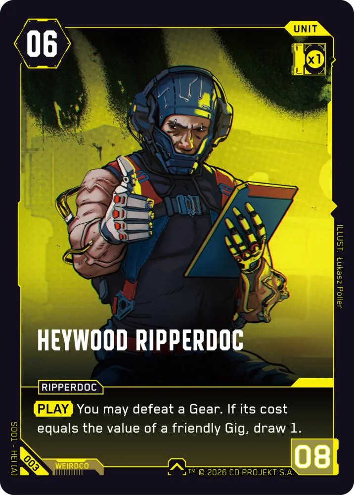 Heywood Ripperdoc — The Heist - Retail Starter Deck — Cyberpunk
