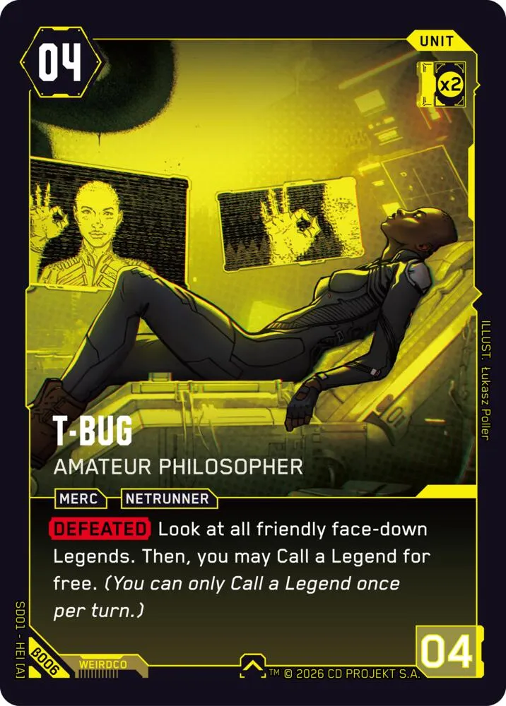 T-Bug - Amateur Philosopher — The Heist - Beta Starter Deck — Cyberpunk