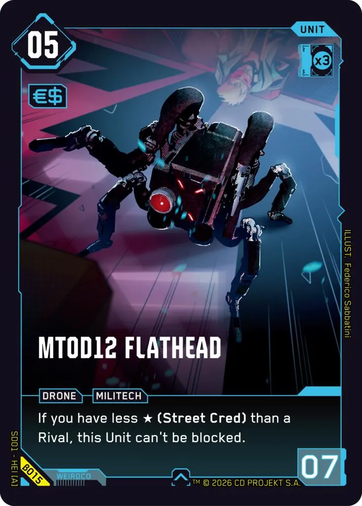 MT0D12 Flathead — The Heist - Beta Starter Deck — Cyberpunk