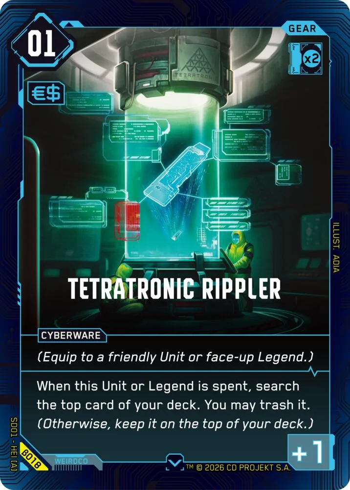 Tetratonic Rippler — The Heist - Beta Starter Deck — Cyberpunk
