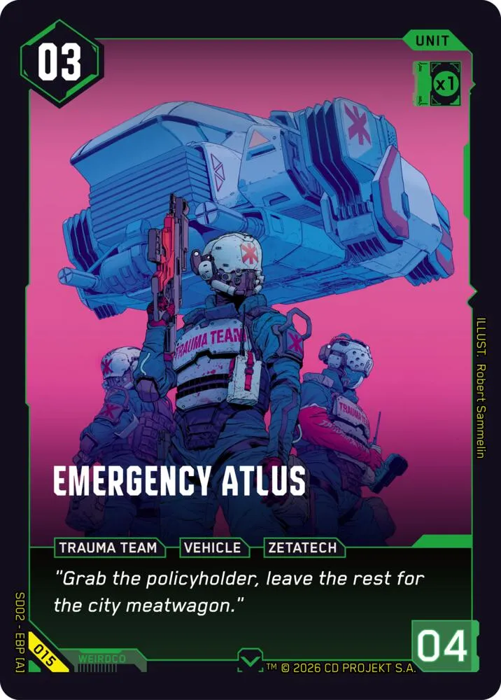 Emergency Atlus — Embracing Power - Retail Starter Deck — Cyberpunk