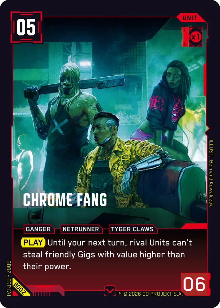 Chrome Fang — Embracing Power - Beta Starter Deck — Cyberpunk