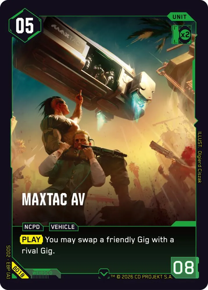MaxTac AV — Embracing Power - Beta Starter Deck — Cyberpunk