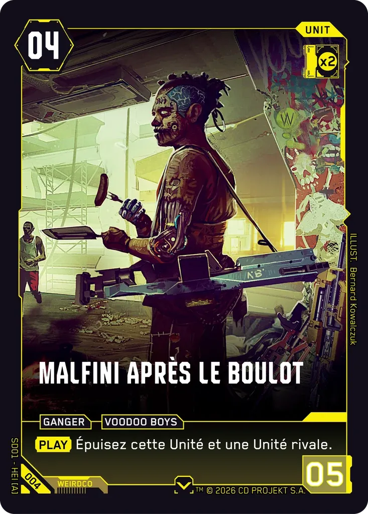 Offduty Malfini — The Heist — Retail Starter Deck — FR — Cyberpunk TCG