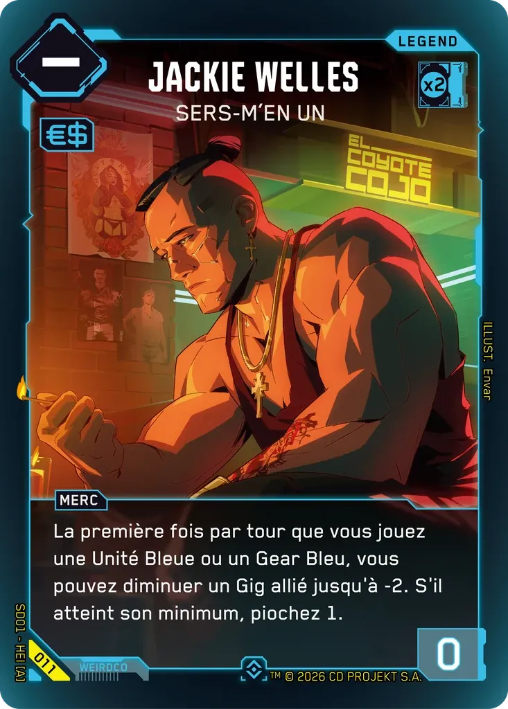Jackie Welles - Pour One Out For Me — The Heist — Retail Starter Deck — FR — Cyberpunk