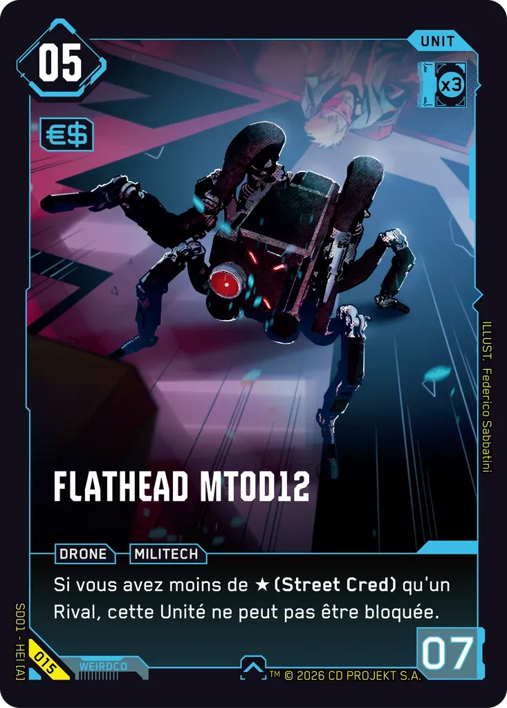 MT0D12 Flathead — The Heist — Retail Starter Deck — FR — Cyberpunk