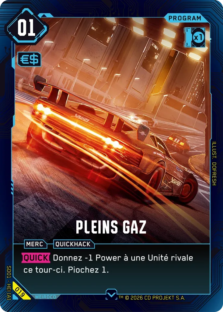 Floor It — The Heist — Retail Starter Deck — FR — Cyberpunk