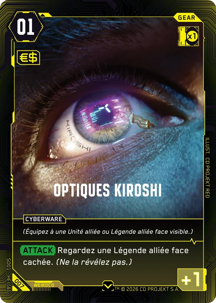 Kiroshi Optics — The Heist — Retail Starter Deck — FR — Cyberpunk