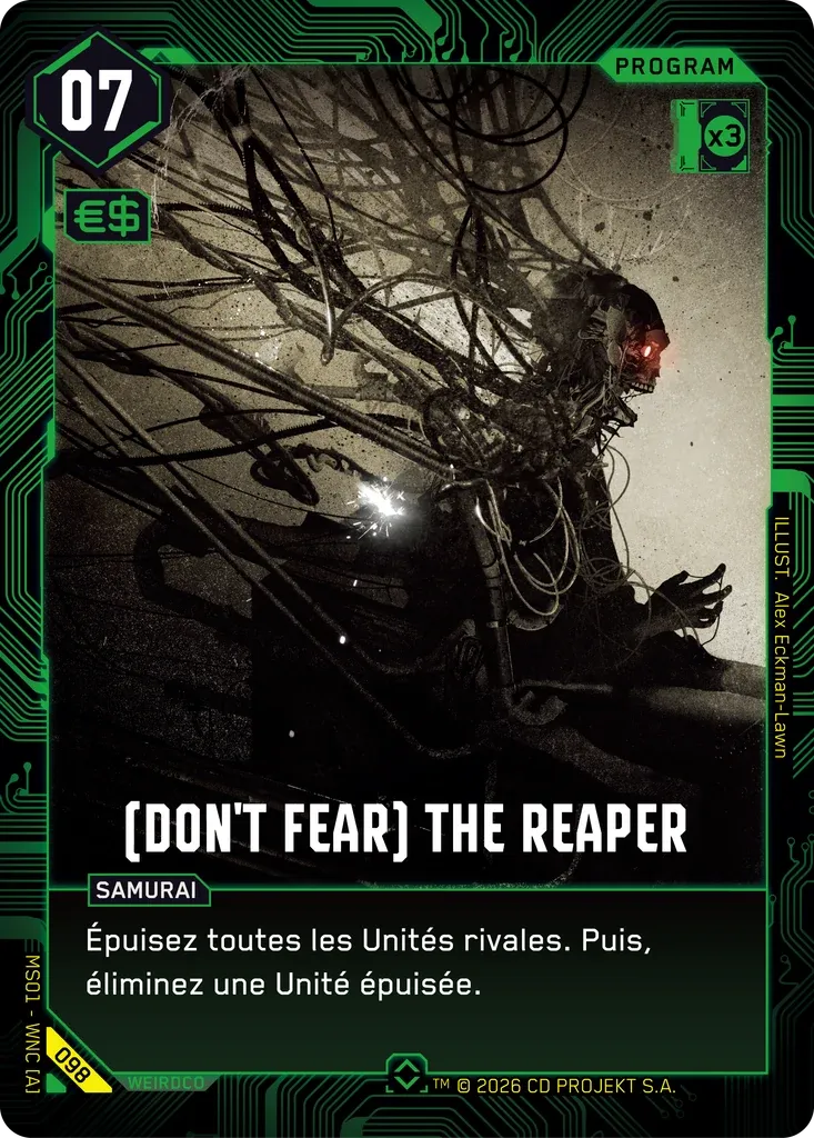 (Don't Fear) The Reaper — Welcome to Night City — Retail — FR — Cyberpunk TCG