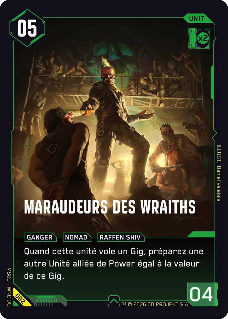 Wraith Marauders — Welcome to Night City — Retail — FR — Cyberpunk TCG