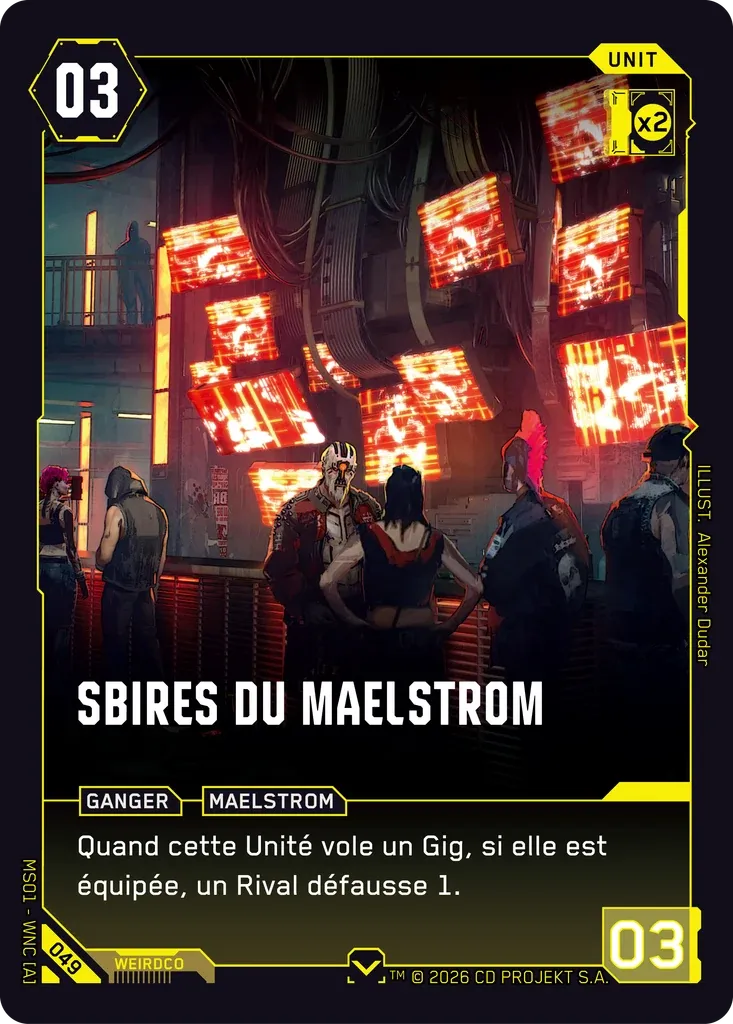 Maelstrom Goons — Welcome to Night City — Retail — FR — Cyberpunk TCG