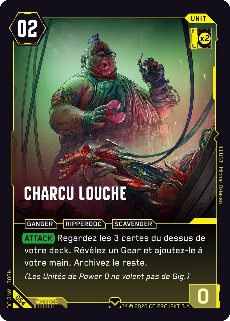 Sketchy Ripper — Welcome to Night City — Retail — FR — Cyberpunk TCG