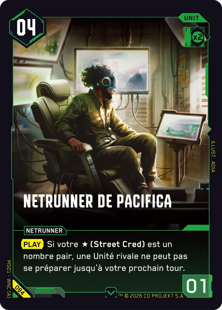 Pacifica Netrunner — Welcome to Night City — Retail — FR — Cyberpunk TCG