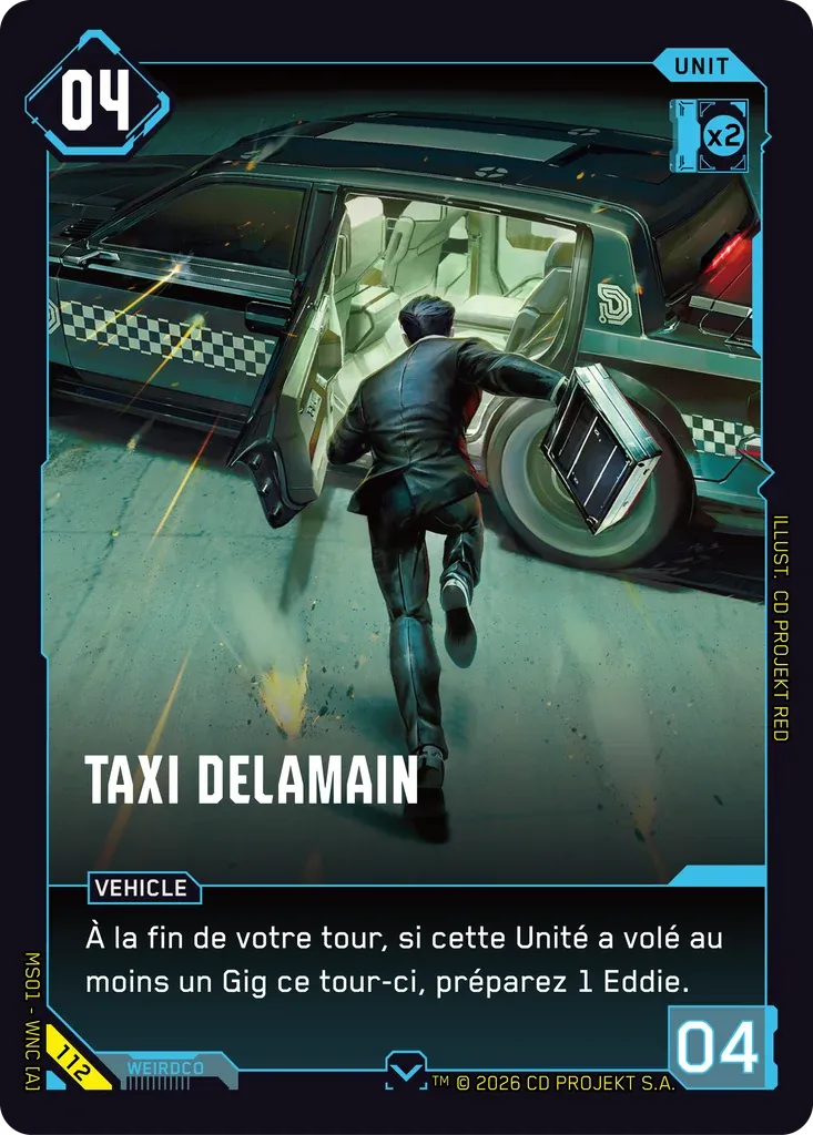 Delamain Cab — Welcome to Night City — Retail — FR — Cyberpunk TCG