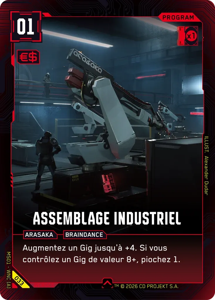 Industrial Assembly — Welcome to Night City — Retail — FR — Cyberpunk TCG
