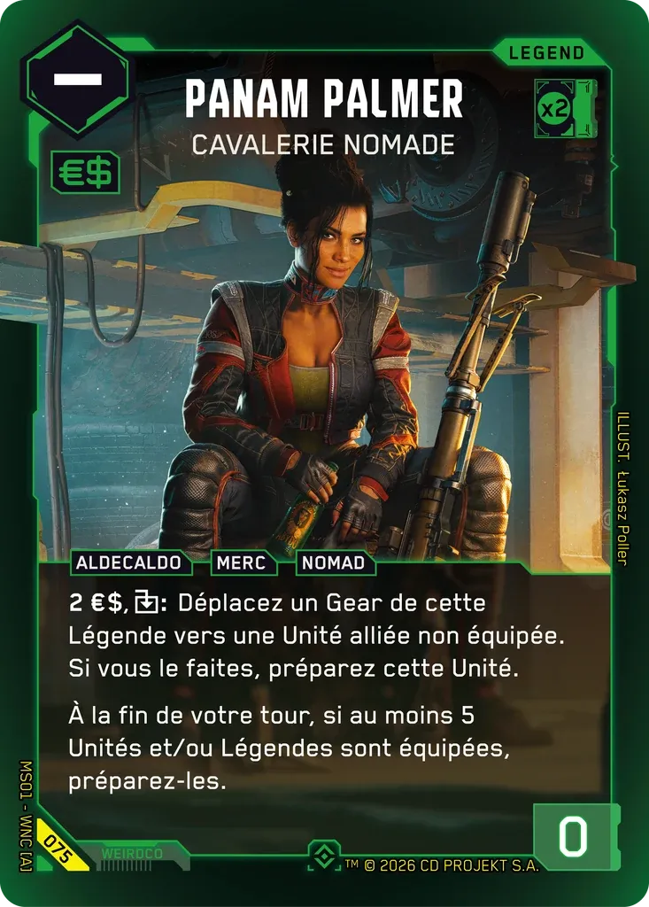 Panam Palmer - Nomad Cavalry — Welcome to Night City — Retail — FR — Cyberpunk TCG