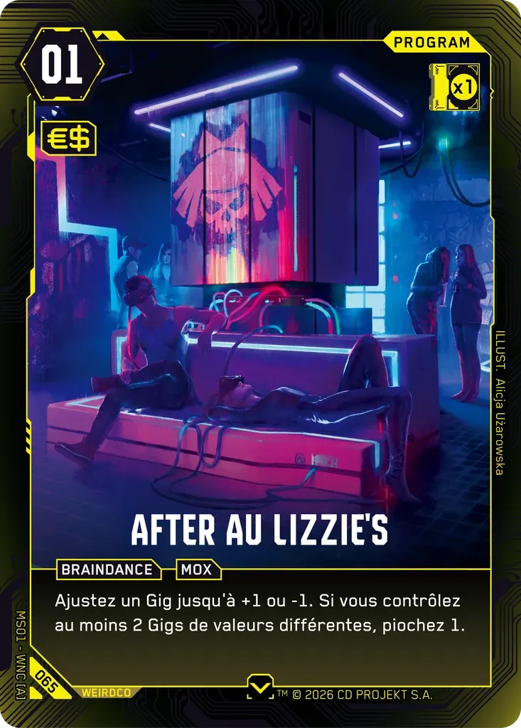 Afterparty at Lizzie's — Welcome to Night City — Retail — FR — Cyberpunk TCG