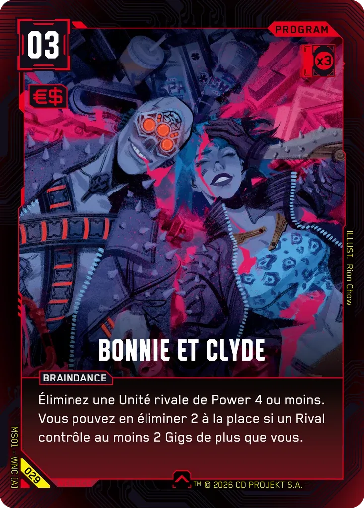 Bonnie and Clyde — Welcome to Night City — Retail — FR — Cyberpunk TCG