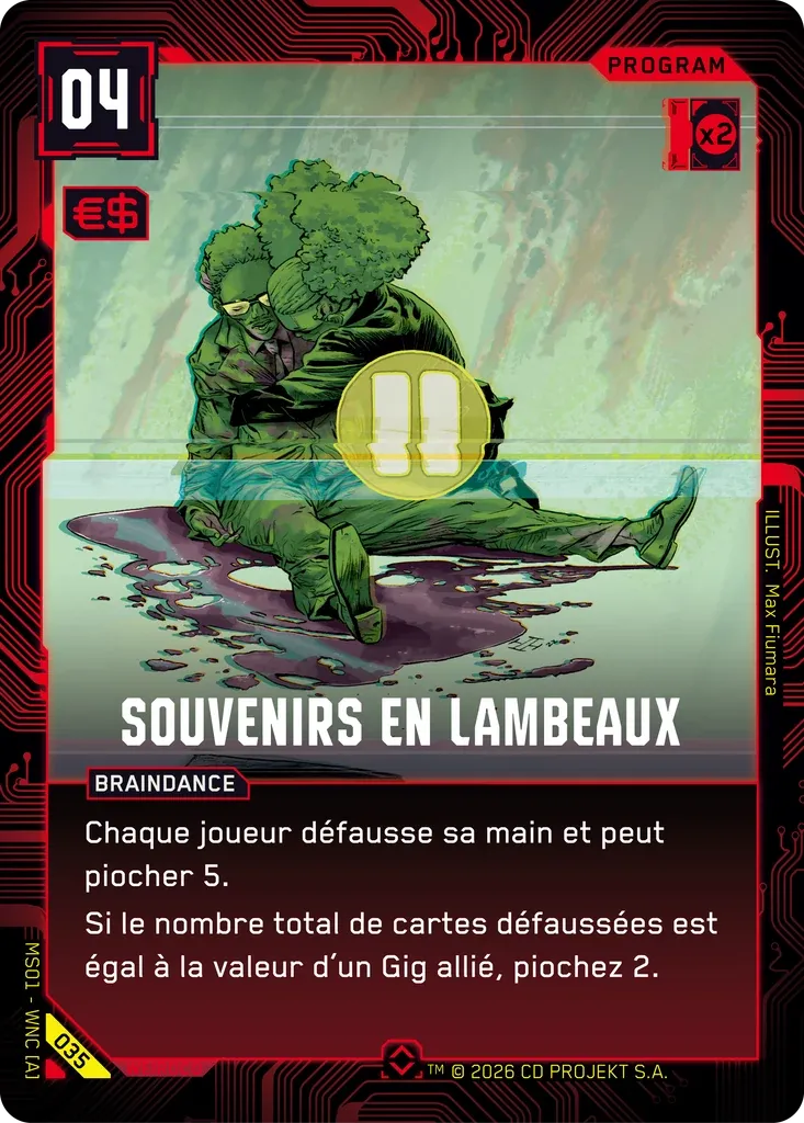 Shattered Memories — Welcome to Night City — Retail — FR — Cyberpunk TCG