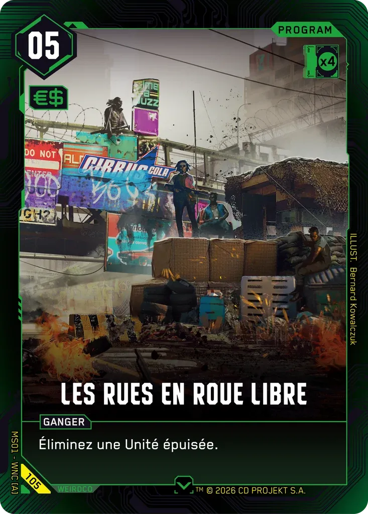 Wild in the Streets — Welcome to Night City — Retail — FR — Cyberpunk TCG