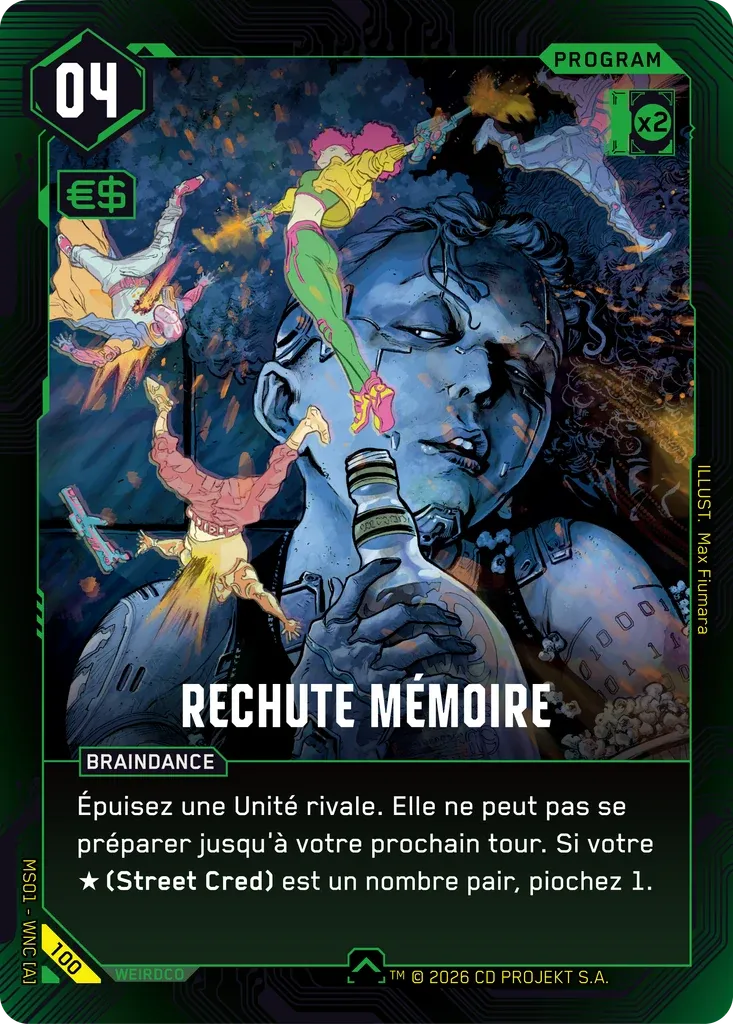 Memory Relapse — Welcome to Night City — Retail — FR — Cyberpunk TCG