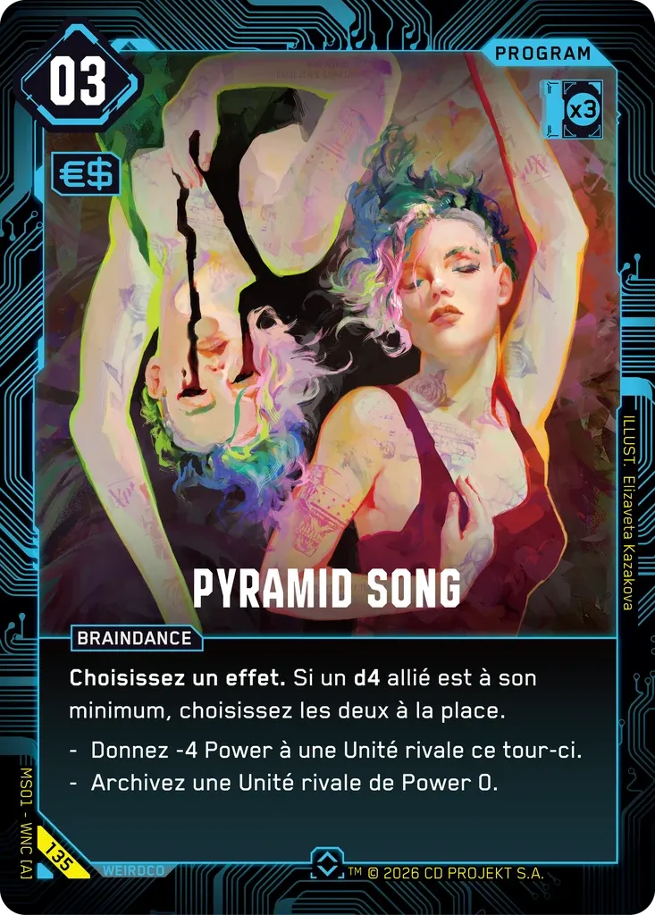 Pyramid Song — Welcome to Night City — Retail — FR — Cyberpunk TCG