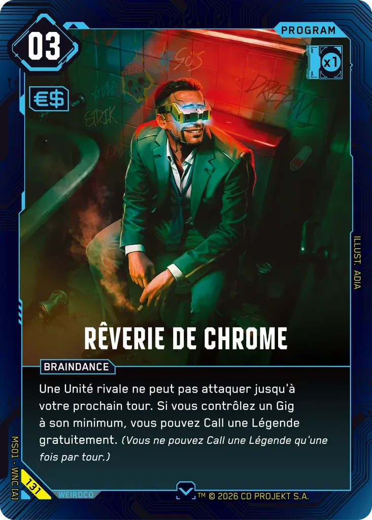 Chrome Reverie — Welcome to Night City — Retail — FR — Cyberpunk TCG